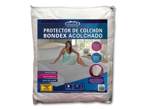 Protector de colchón acolchado de tela impermeable